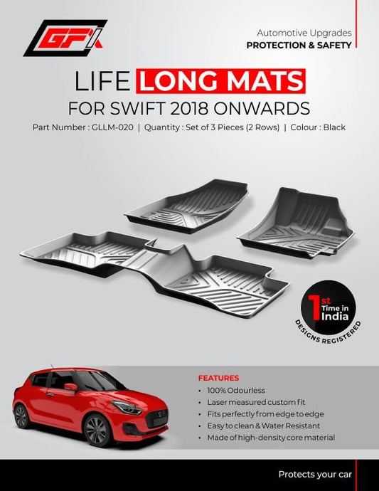 life long floor mats for Maruti Suzuki Swift