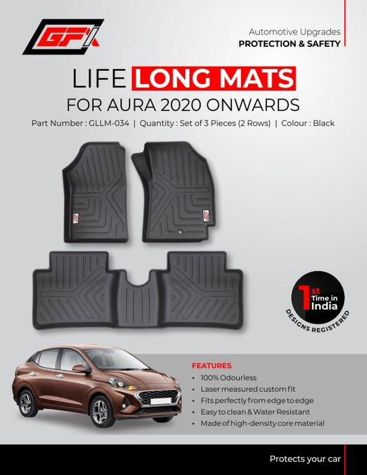 Life Long floor Mats for Hyundai Aura