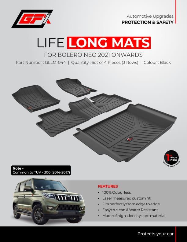 Life Long floor Mats for Mahindra Bolero Neo