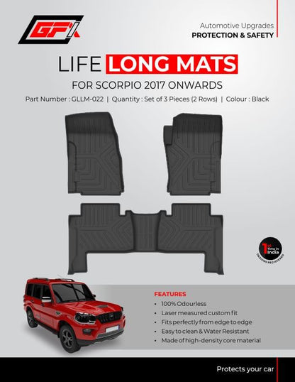 life long floor mats for Mahindra Scorpio