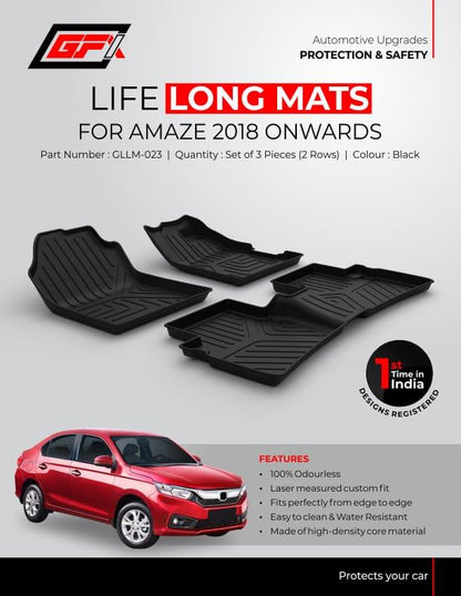 Life Long floor Mats for Honda Amaze