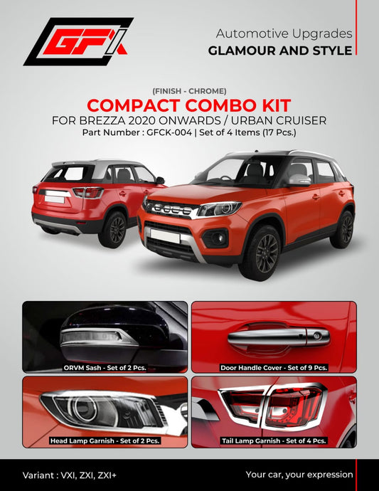 Maruti Suzuki Brezza chrome finish compact kit