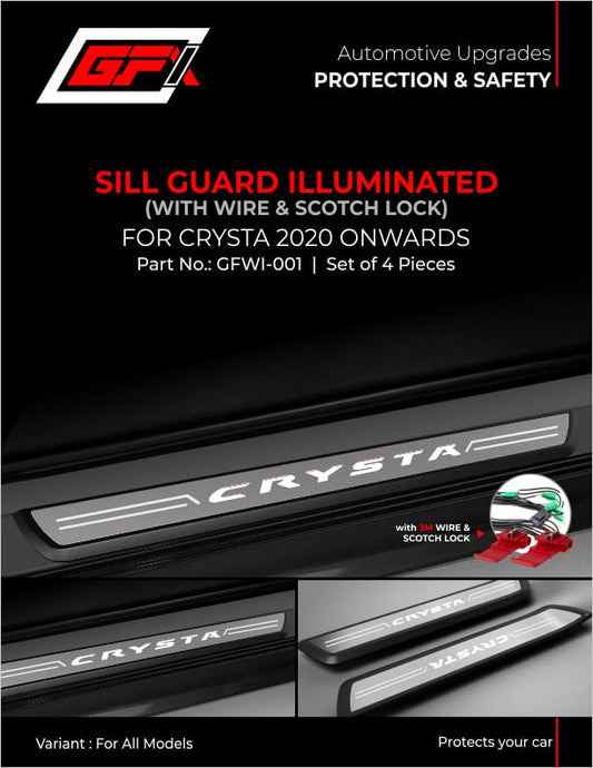 Toyota Crysta 2020 Onward Sill Guard Illuminated