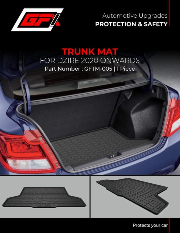 premium quality trunk mats for Maruti Suzuki Dzire 2020