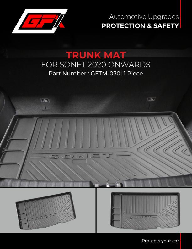 premium quality trunk mat for kia sonet