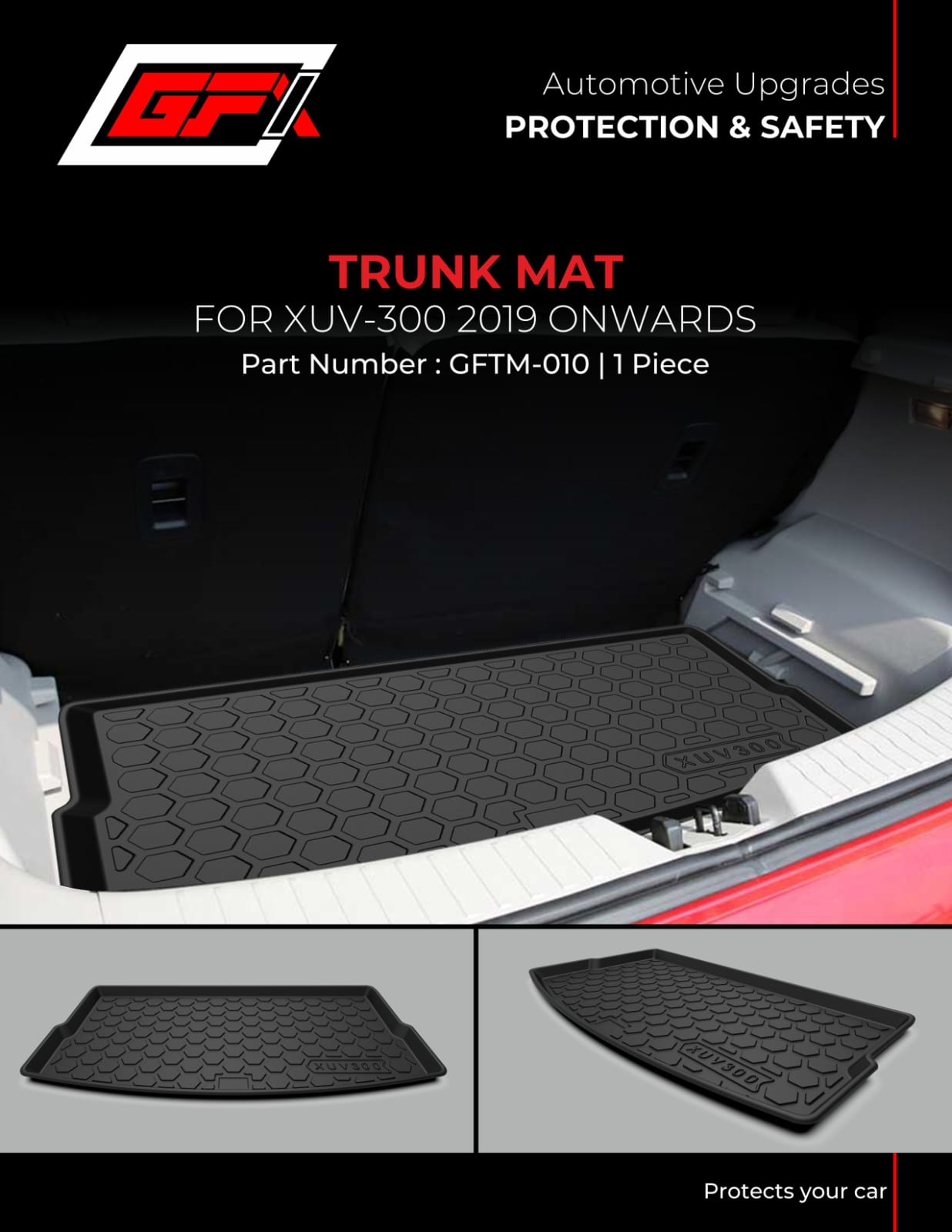 premium quality trunk mats for Mahindra XUV 300 2019