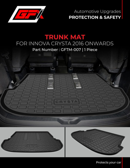 premium quality trunk mats for Toyota Innova Crysta