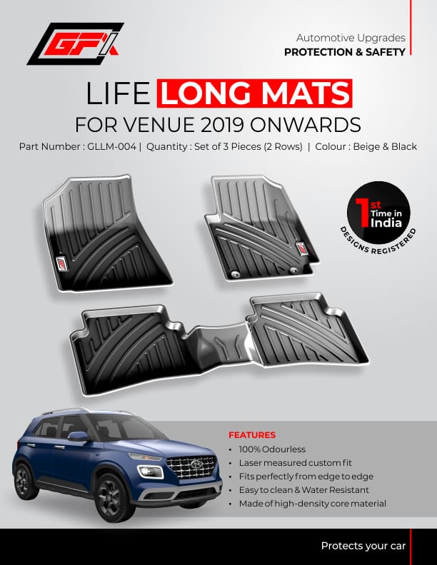 Life Long floor Mats for Hyundai Venue 2019