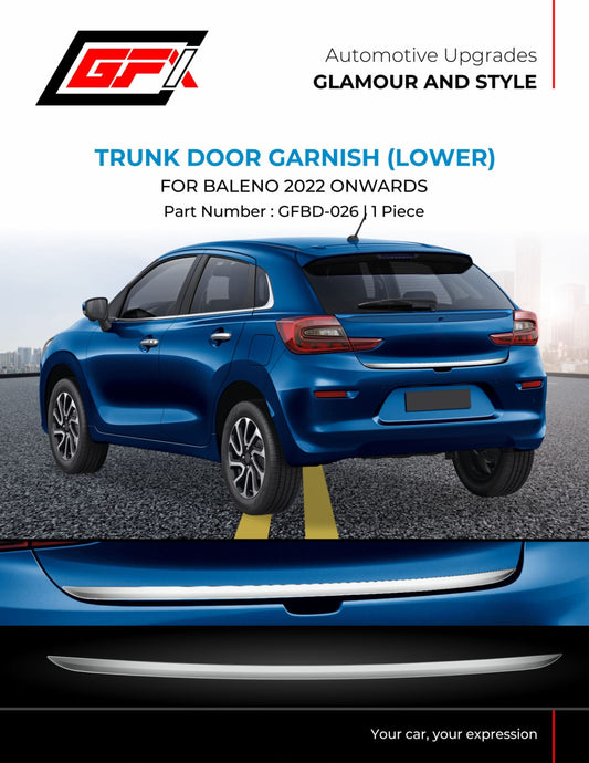 Maruti Suzuki Baleno Chrome Finish Trunk Door Garnish Lower