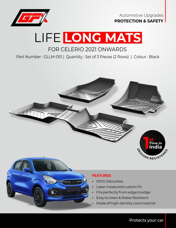 Life Long floor Mats for Maruti Suzuki Celerio