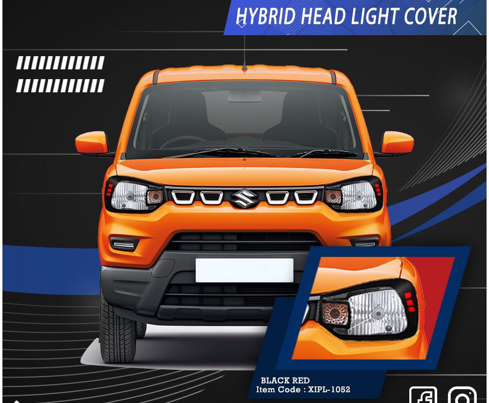 Super black Finish Head Lamp Garnish for Maruti Suzuki S-Presso