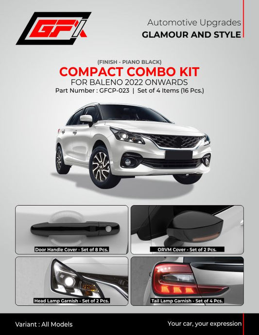 Maruti Suzuki Baleno Piano Black Compact Combo Kit