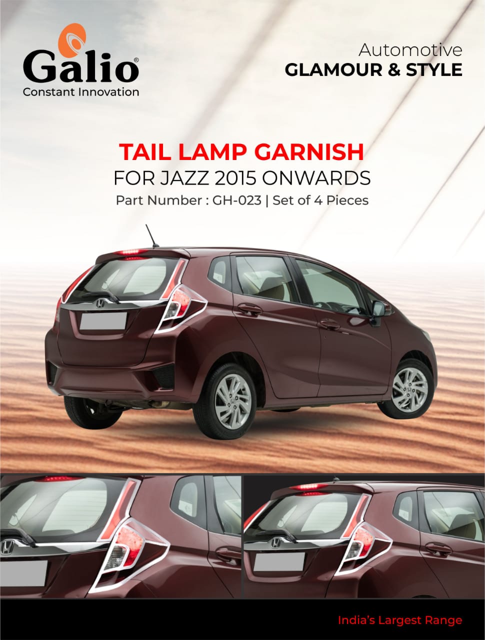 Honda Jazz chrome finish Tail Lamp Garnish