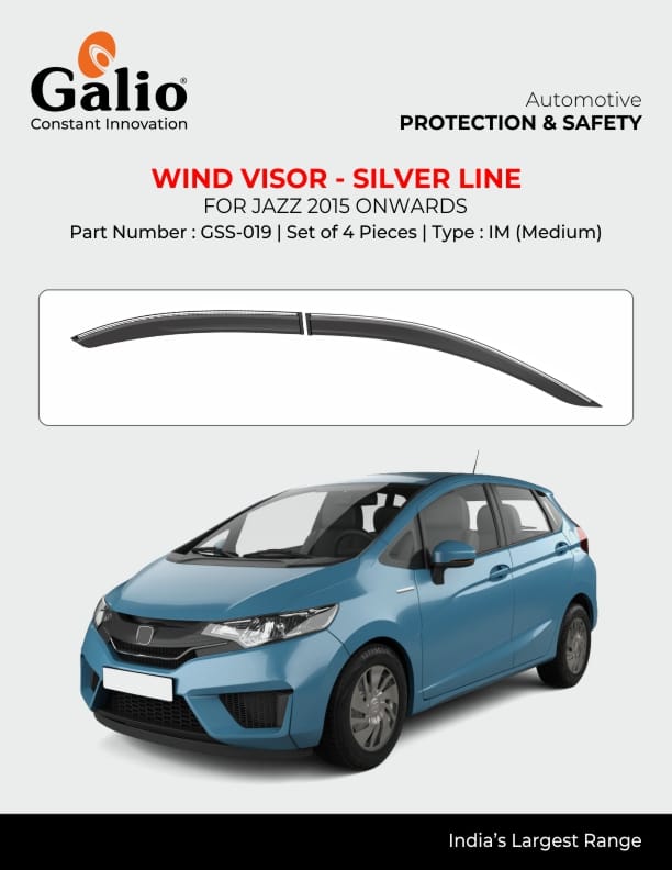 Door Visor For Honda Jazz - Model 2015 Onwards