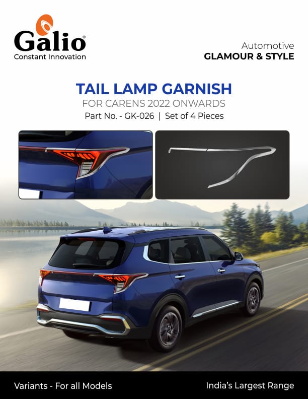 KIA Carens chrome finish Tail Lamp Garnish