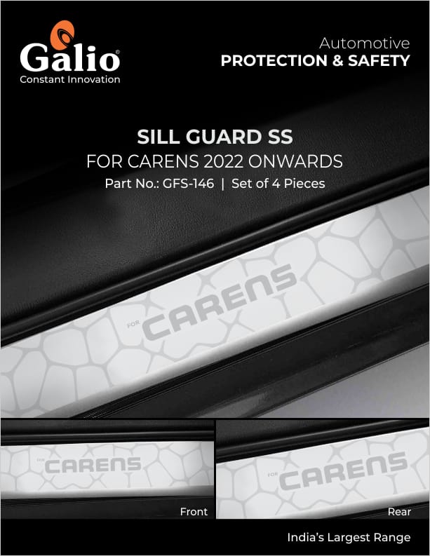 Chrome Finish KIA Carens Sill Guard SS