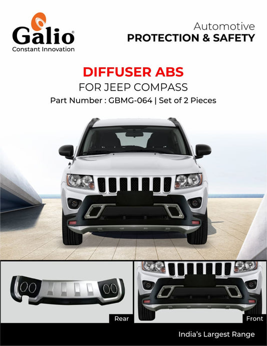 Front & Rear ABS Diffuser for Jeep Compass