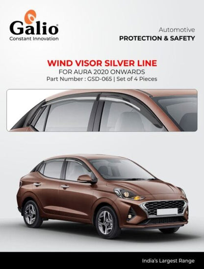Door Visor For Hyundai Aura - Model 2020 Onwards