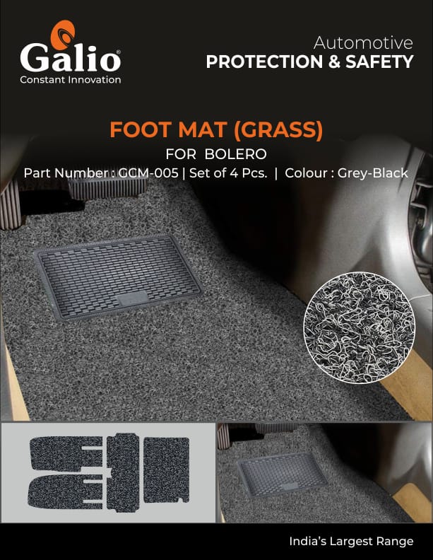 Foot Mat Grass for Mahindra Bolero