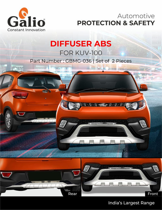Front & Rear ABS Diffuser for Mahindra KUV 100