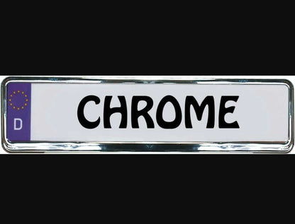 Chrome Car Number Plate Frame Universal