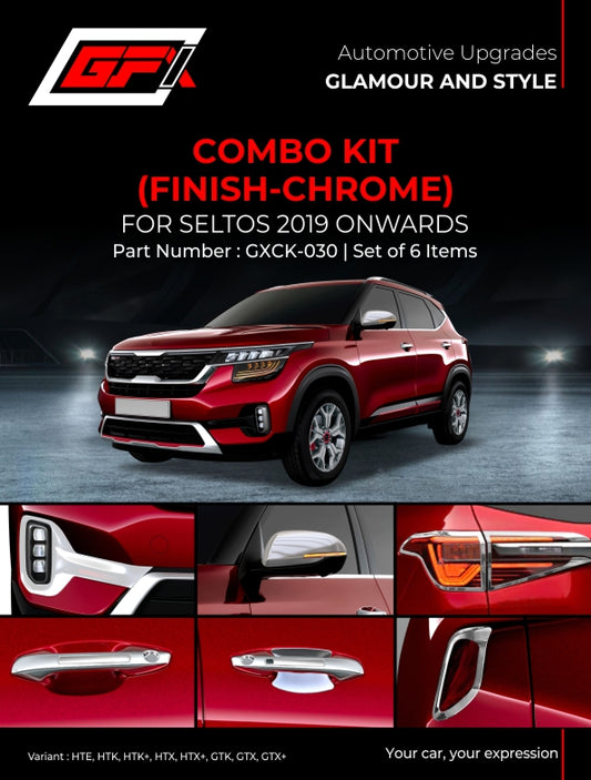 Kia Seltos chrome finish Combo Kit