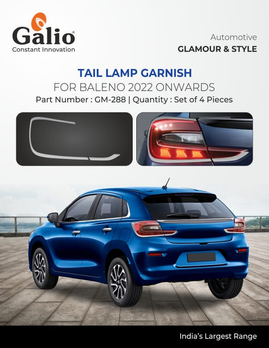 Maruti Suzuki Baleno Chrome Finish Tail Lamp Garnish
