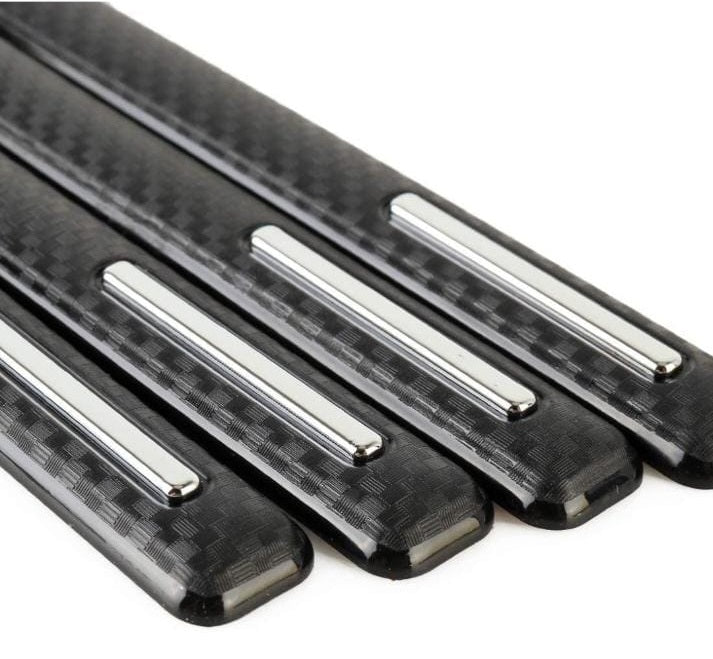 3R Carbon Fiber With Chrome Door Guard