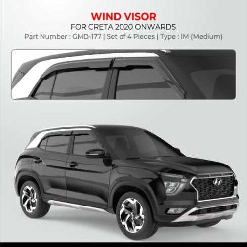 Door Visor for Hyundai Creta - Model 2020 Onwards