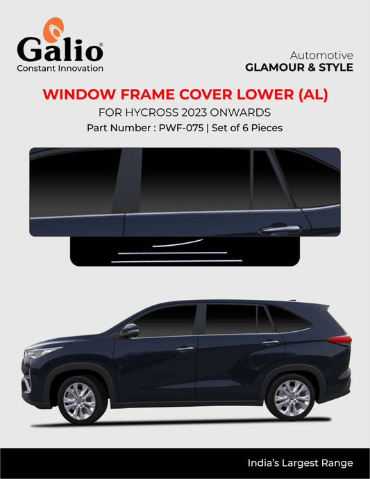 Window Frame Cover Lower For Toyota Hycross - Aluminium