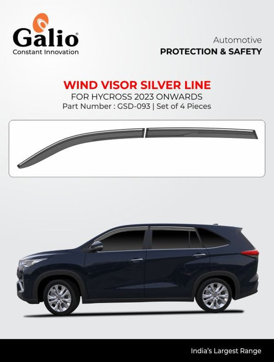 Toyota Hycross Door Visor - Chome Line