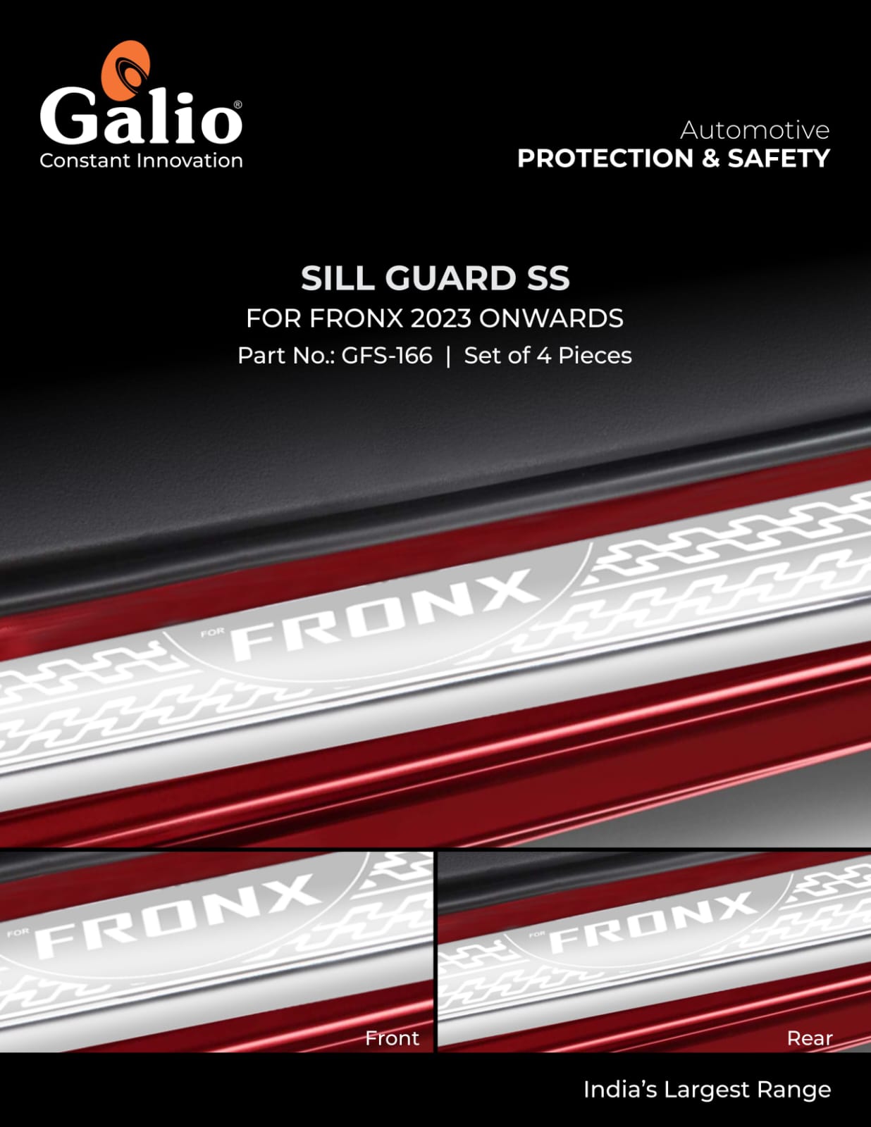 Sill Guard SS For Maruti Suzuki Fronx - Model 2023 Onwards