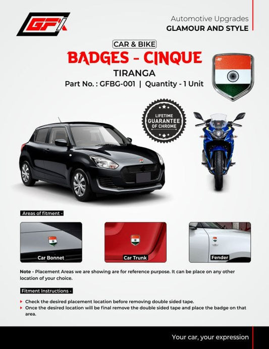 National Flag Badge - TIRANGA