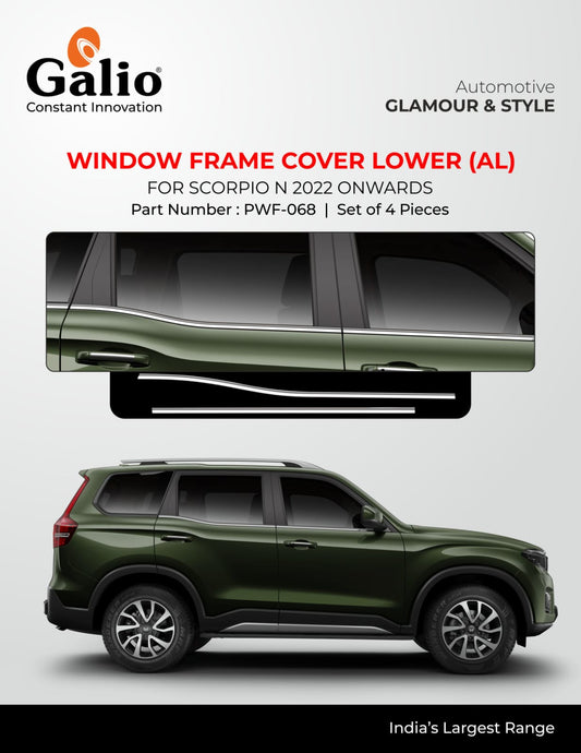 Window Frame Cover Lower For Mahindra Scorpio-N - Model 2022 Onwards
