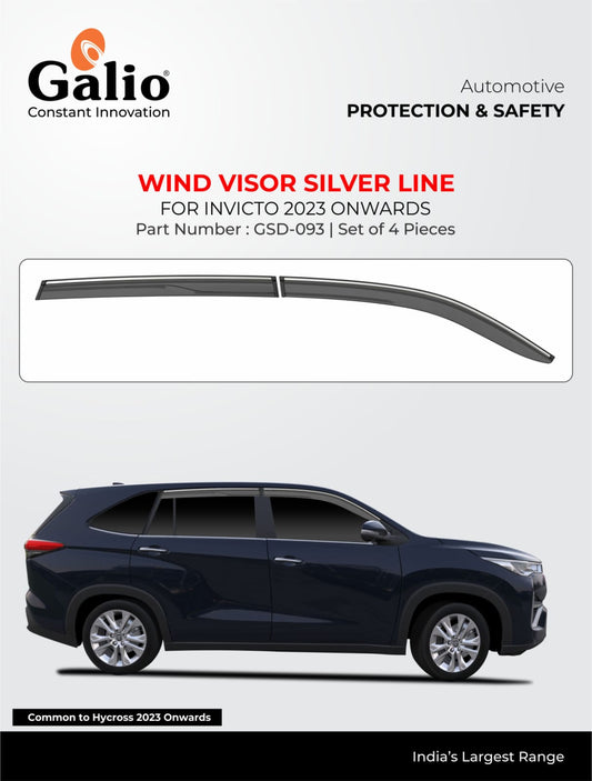 Door Visor Chrome Line For Maruti Suzuki Invicto - Model 2023 Onwards