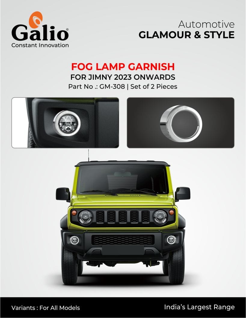 Fog Lamp Garnish For Maruti Suzuki Jimny - Model 2023 Onwards