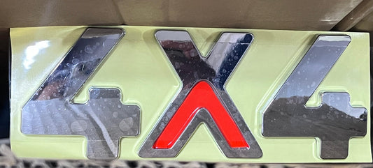 4 X 4 Chrome Decal Sticker New Model