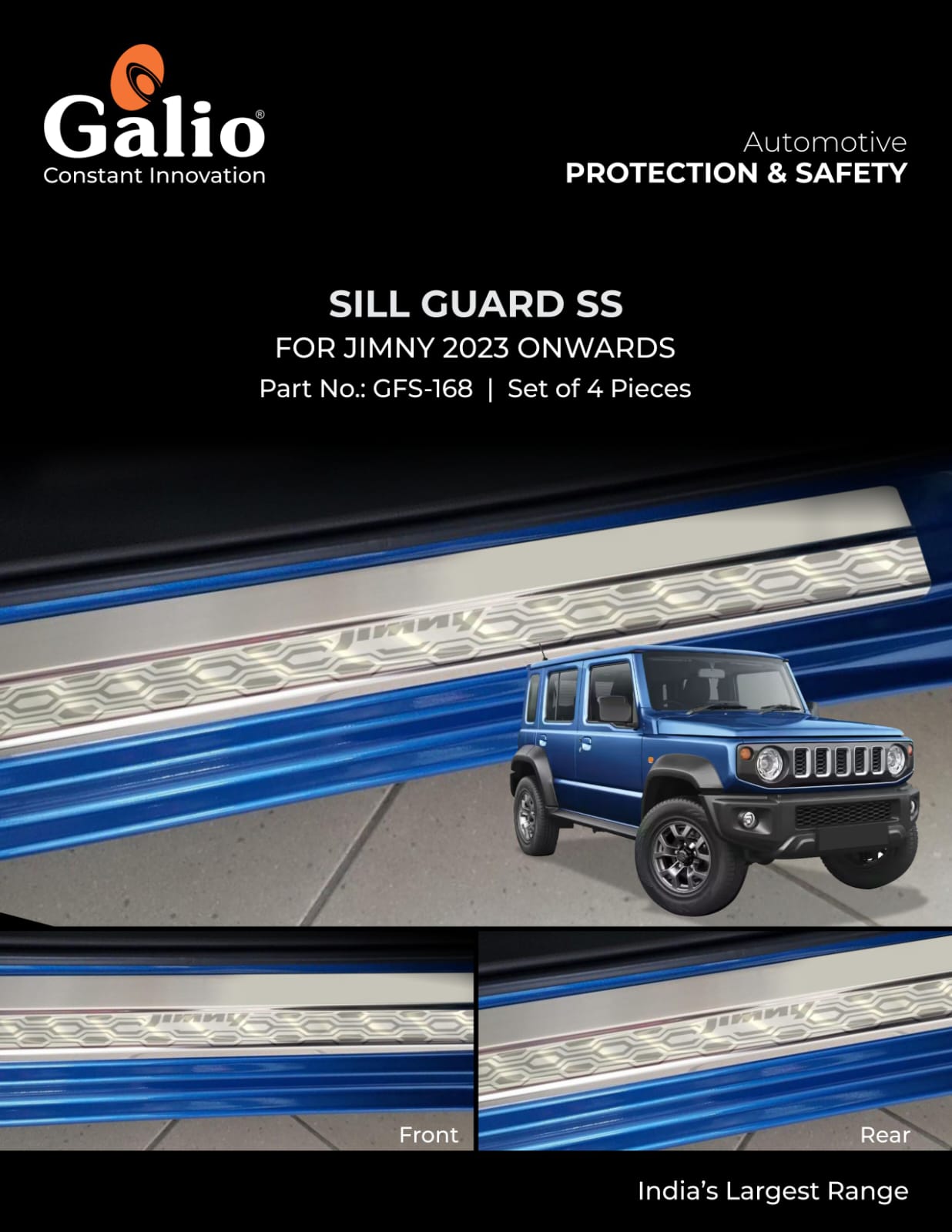 Sill Guard SS For Maruti Suzuki Jimny - Model 2023 Onwards