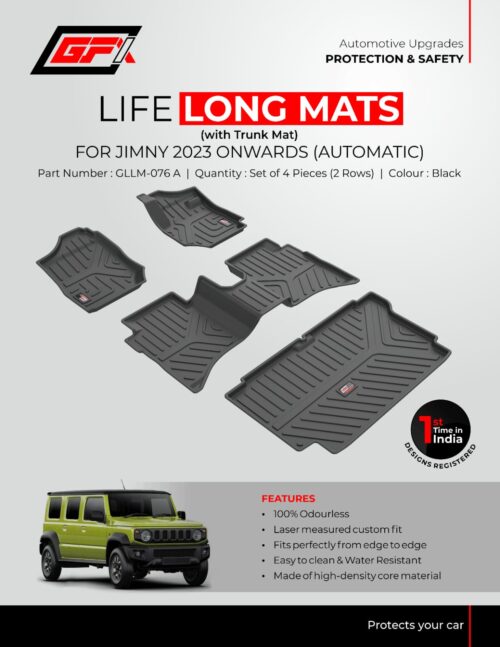 Car Floor Mats For Maruti Suzuki Jimny - Model 2023 Onwards