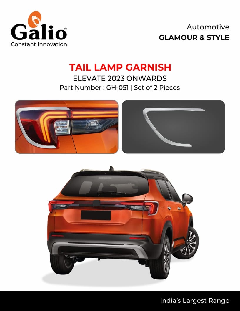 Tail Lamp Garnish For Honda Elevate - Model 2023 Onwards