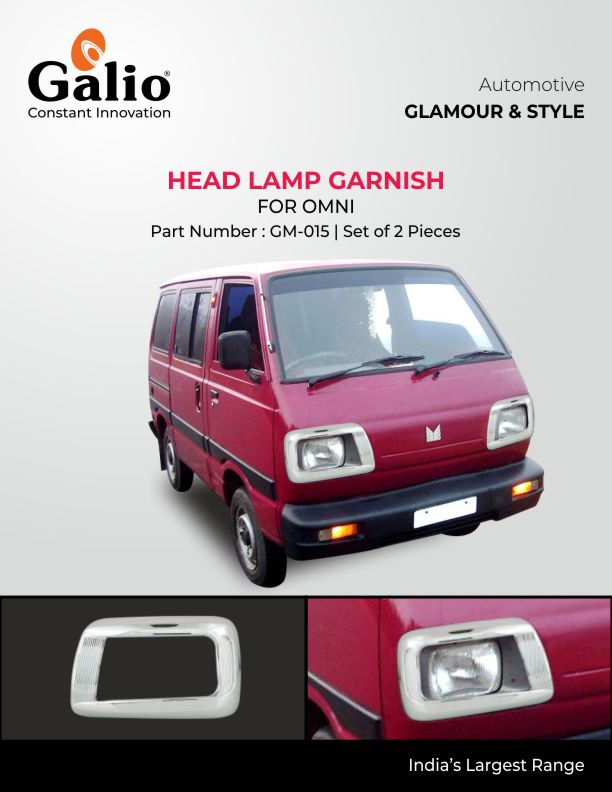 Maruti Suzuki Omni Head Lamp Garnish - Chrome Finish