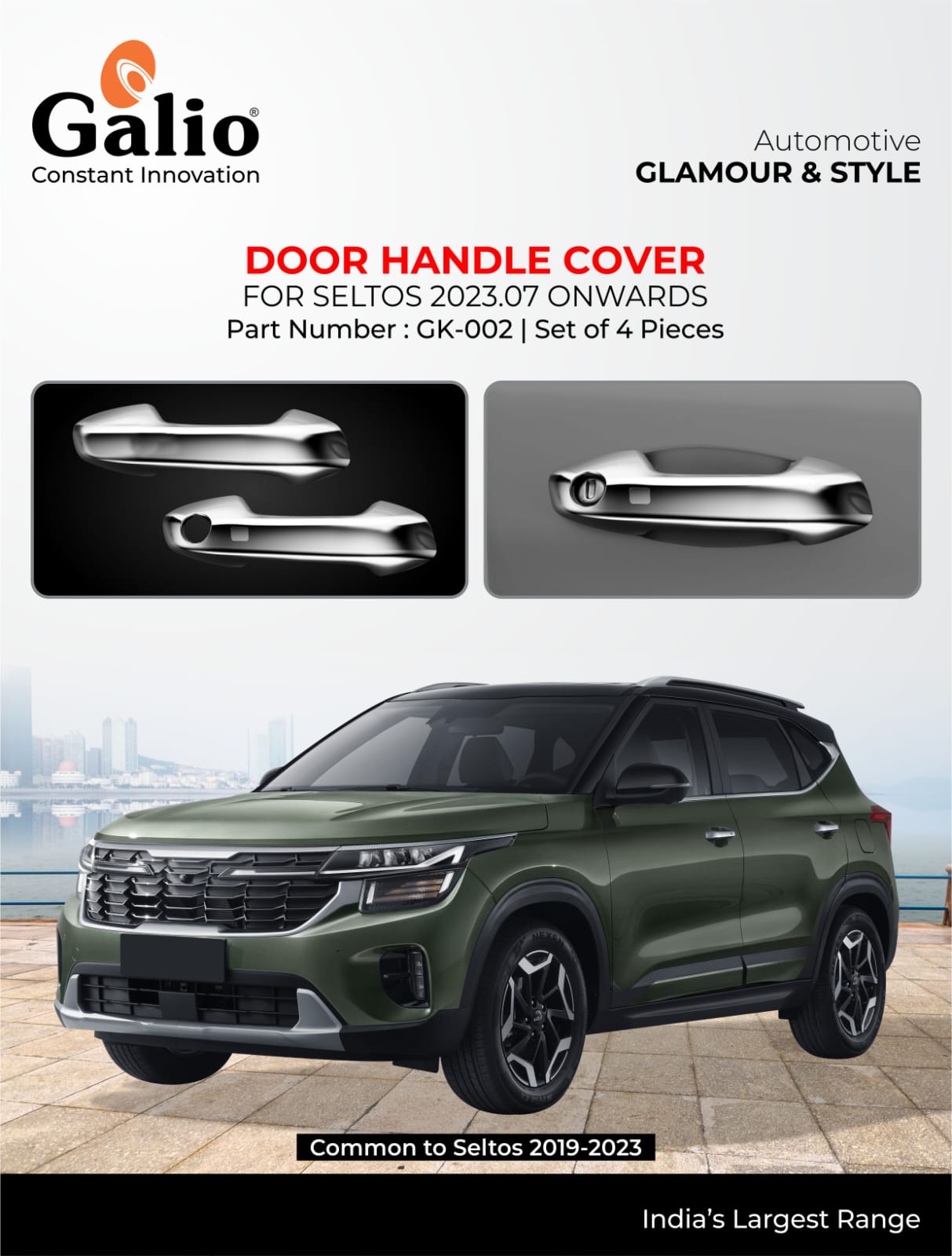 Door Handle Garnish For Kia Seltos - Model 2023 Onwards
