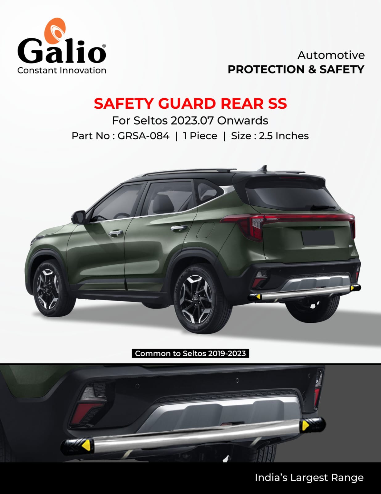 Safety Guard Rear SS For KIA Seltos - Model 2023 Onwards