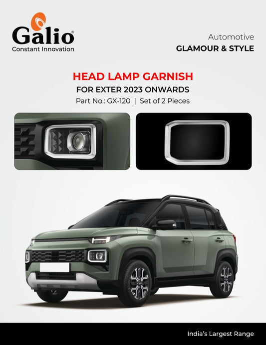 Head Lamp Garnish For Hyundai Exter - Model 2023 Onwards