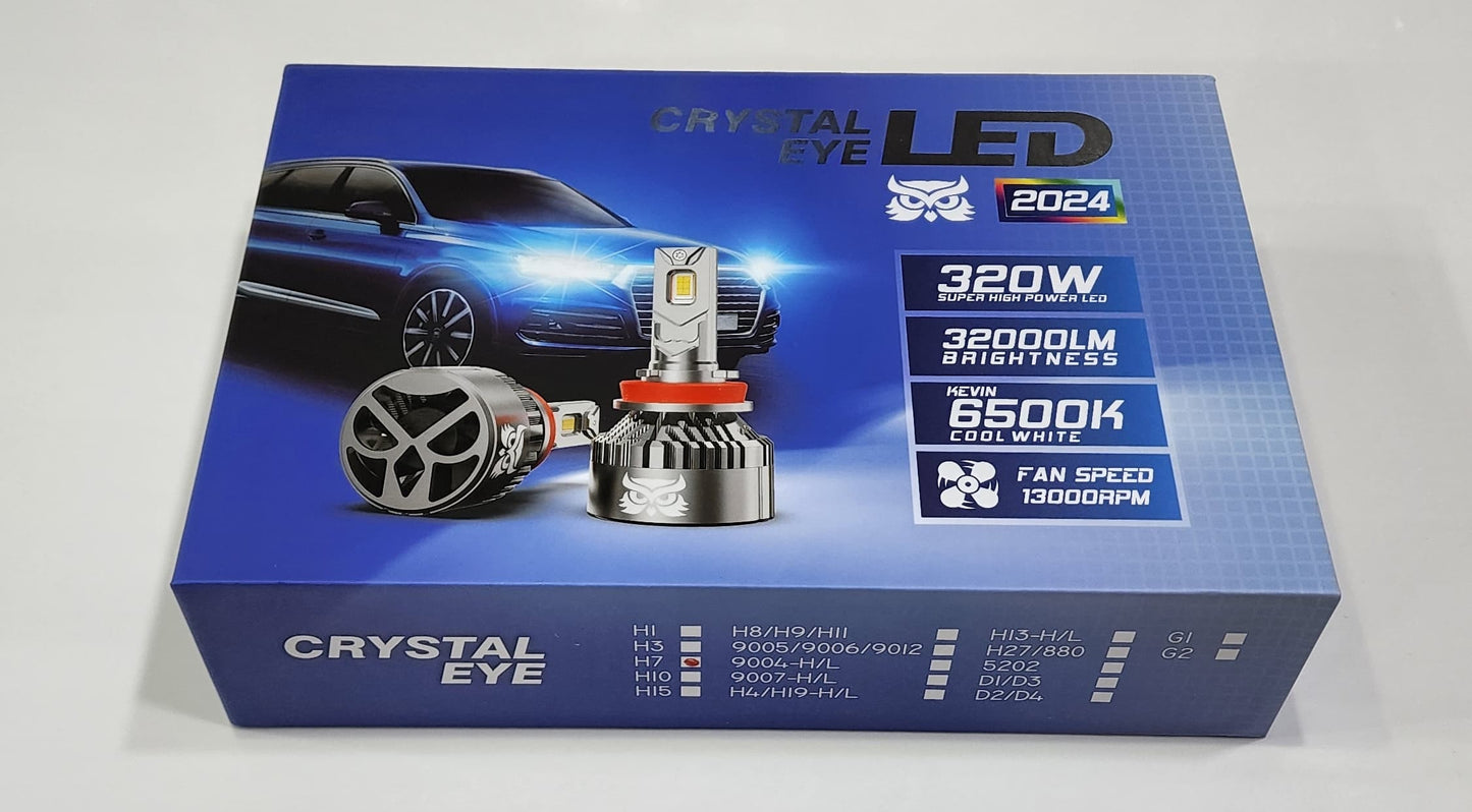Crystal Eye 320W Car LED Headlight Bulb