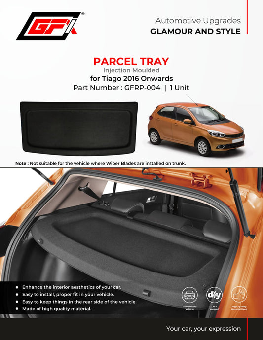 Parcel Tray For Tata Tiago - Model 2016 Onwards