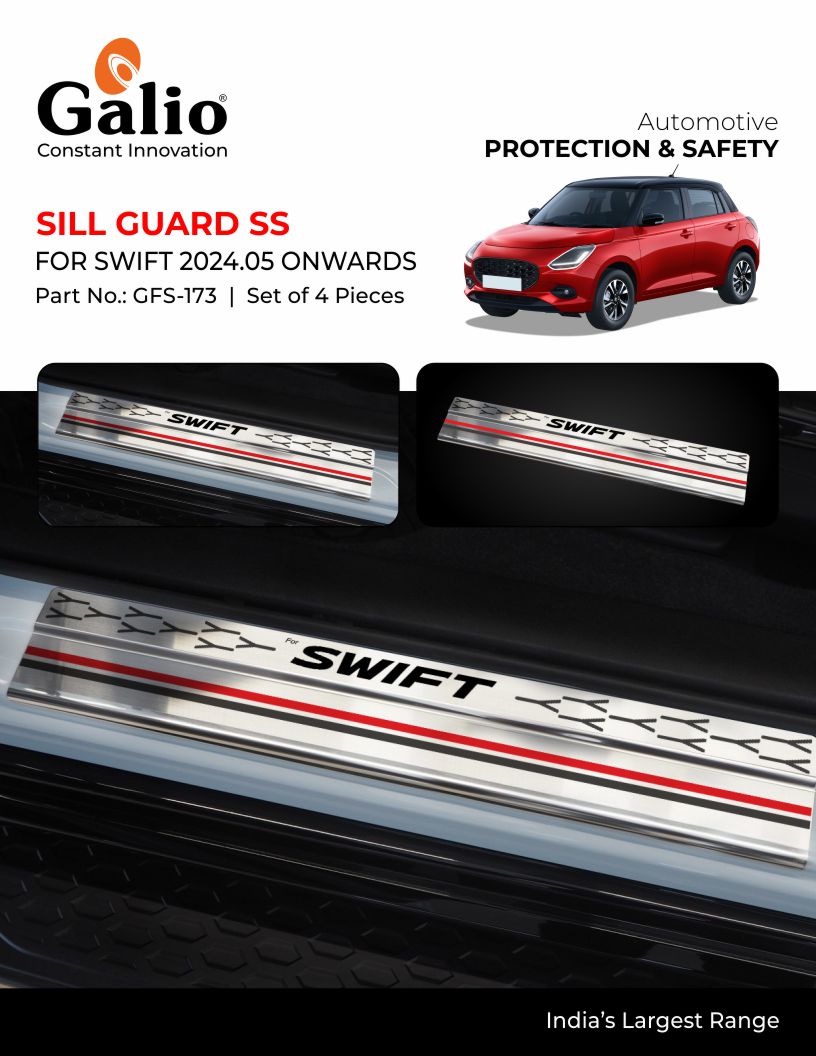 Sill Guard SS For Maruti Suzuki Swift - Model 2024 Onwards