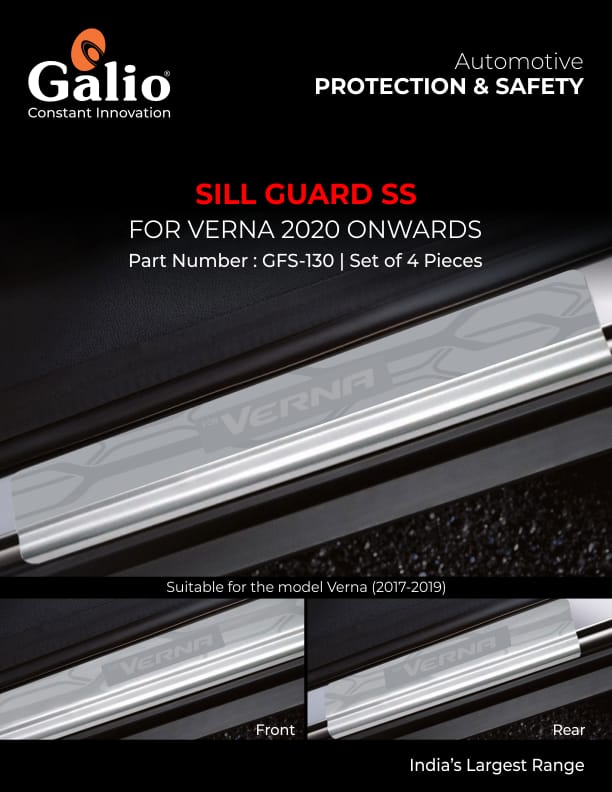 Sill Guard SS For Hyundai Verna - Model 2020 Onwards
