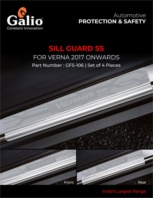 Sill Guard SS For Hyundai Verna - Model 2017 Onwards