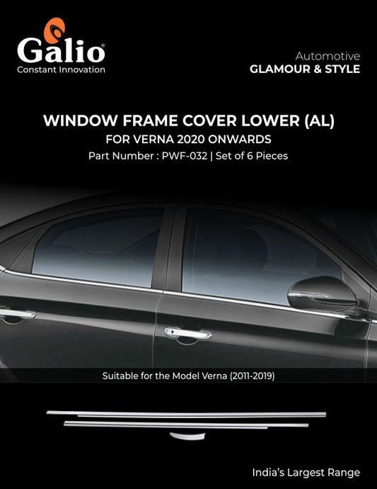 Window Frame Cover Lower For Hyundai Verna - Model 2020 Onwards